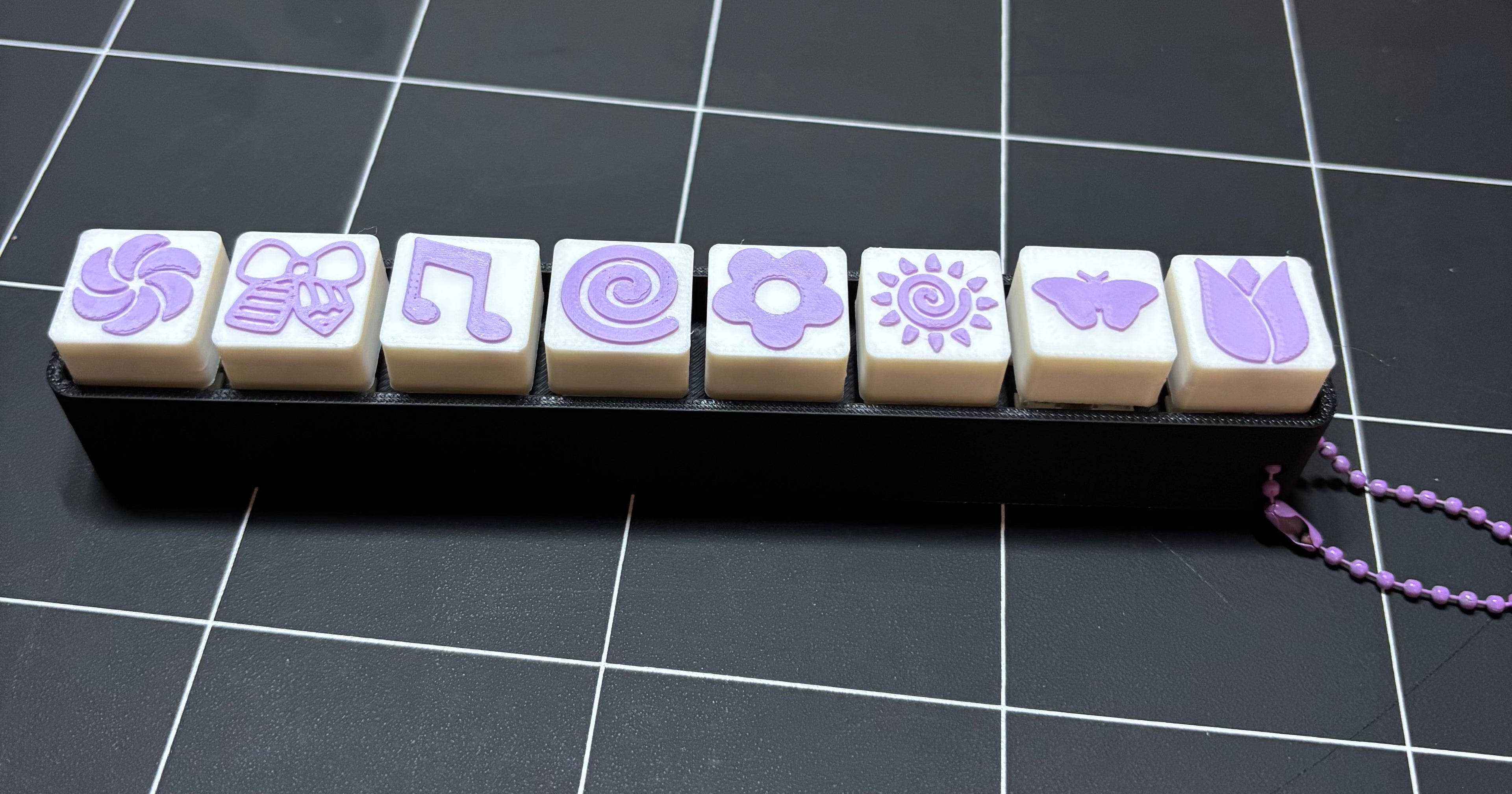 3D Printed Fidget Clicker- 8 square